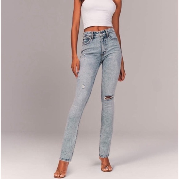 Abercrombie & Fitch | Women | The 90s Skinny Distressed High Rise Jeans | 31 - Picture 15 of 15